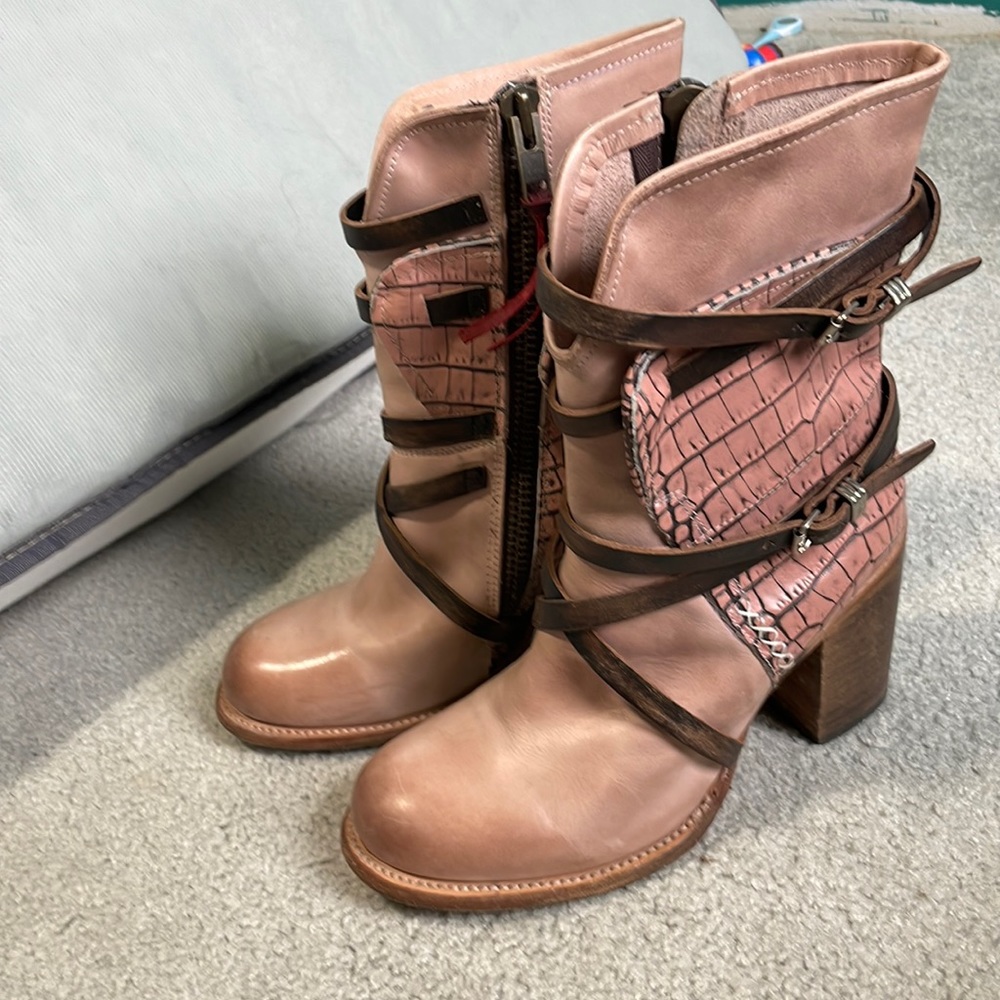 Pink Baker Freebird Boots